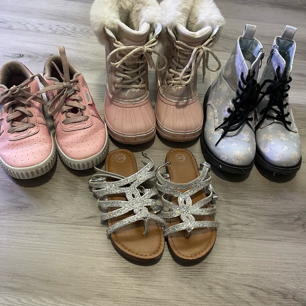 Set of 5 little girls shoes size 12/13